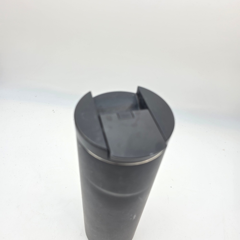 Starbucks Matte Black Stainless Steel Travel Tumbler 20oz Silver Siren Logo P1 - Picture 2 of 16